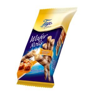 TAGO WAFER ROLLS WITH SALTED CARAMEL CREAM