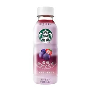CHINESE STARBUCKS STRAWBERRY BLACKCURRANT BLACK TEA 15x330ML