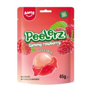 AMOS PEELERZ GUMMY RASPBERRY 12x65G