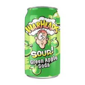 AMERICAN WARHEADS GREEN APPLE SODA 12x330ML
