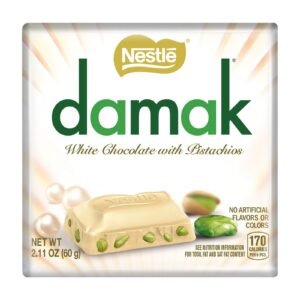 NESTLE DAMAK WHITE CHOCOLATE W/PISTACHIO 6x60G
