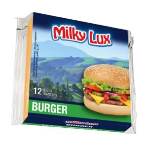 MILKY LUX BURGER CHEESE SLICES 24x200G