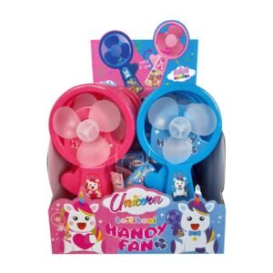 LOLLIBONI UNICORN HANDY FAN WITH CANDIES 12x5G