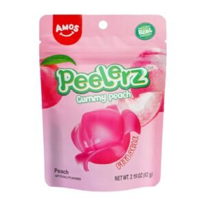 AMOS PEELERZ GUMMY PEACH 12x65G