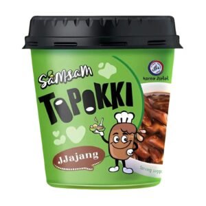 SAMSAM TOPOKKI KOREAN RICE CAKE JJAJANG HALAL 6x120G