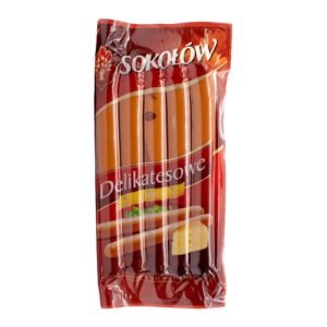 SOKOLOW HOTDOG CHEESE PAROWKI Z SEREM 250G
