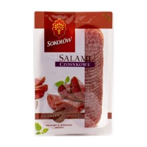 SOKOLOW SLICES  GARLIC SALAMI 100G