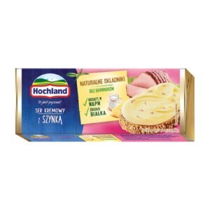 HOCHLAND BLOCK CREAM CHEESE WITH HAM 6x90G