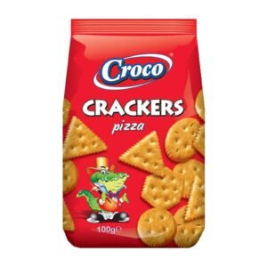 CROCO CRACKERS PIZZA FLAVOUR 12x100G