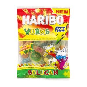 HARIBO HALAL SOUR WORMS 24x80G