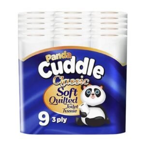 CUDDLE 3 PLY TOILET ROLLS CLASSIC WHITE 5x9 ROLLS