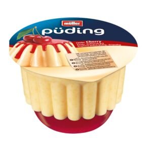 MULLER VANILLIA PUDDING WITH CHERRY SAUCE 6x450G
