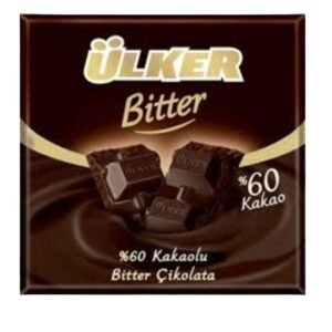 ULKER CHOCOLATE SQUARE BITTER 6x60GR
