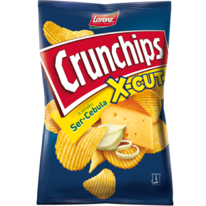 LORENZ CRUNCHIPS X-CUT CHEESE-ONION