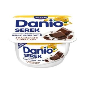 DANONE SEREK DANIO CHOCOLATE (Z KAWALKAMI CZEKOLADY) 16x130G