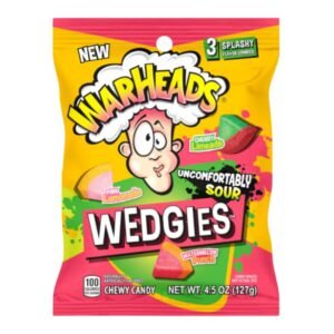 WARHEADS WEDGIES PEG BAGS 12X99G