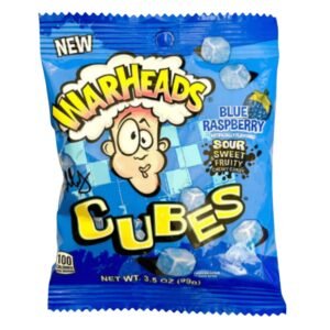 WARHEADS BLUE RASPBERRY PEG BAGS 12x99G